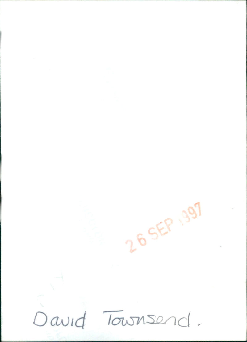 David Townsend - Vintage Photograph