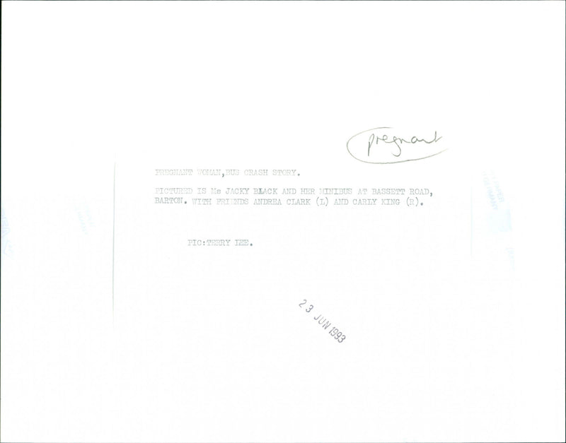 Ms Jacky Black, Andrea Clark , Carly king - Vintage Photograph