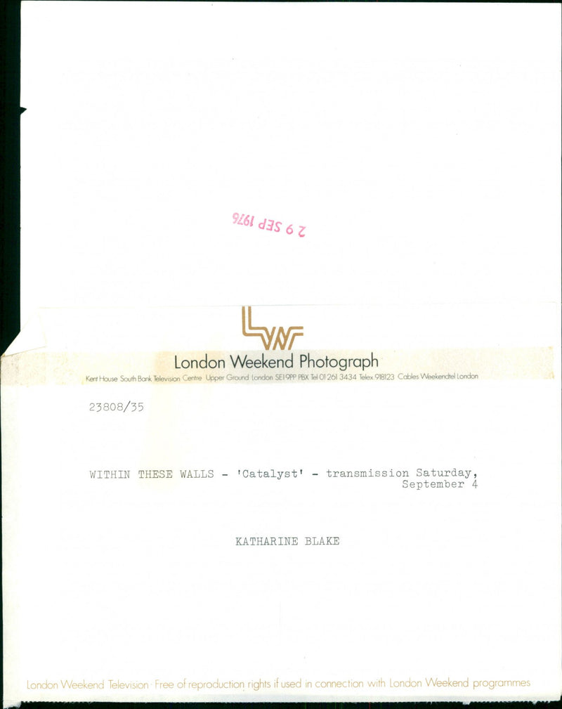 Katharine Blake - Vintage Photograph