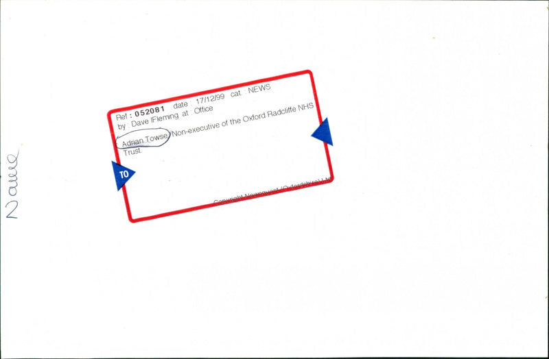 Adrian Towse - Vintage Photograph