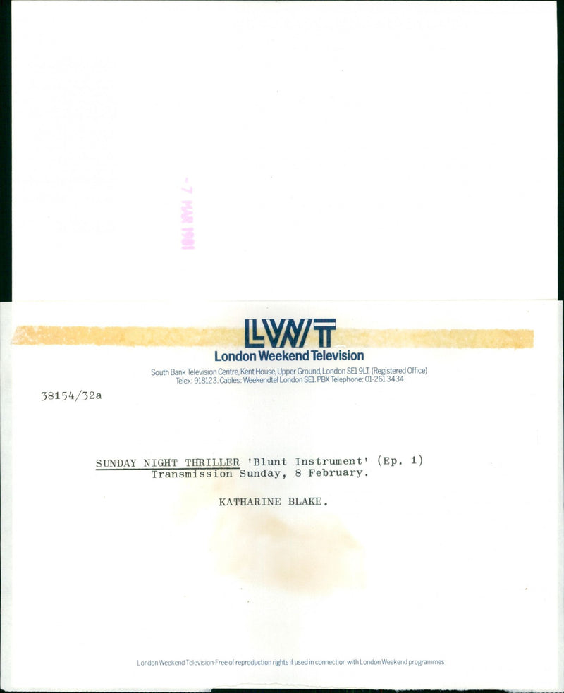 Katharine Blake - Vintage Photograph