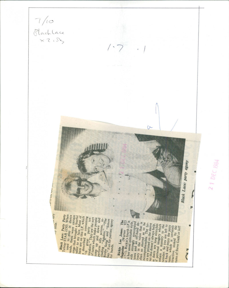 Black lace - Vintage Photograph