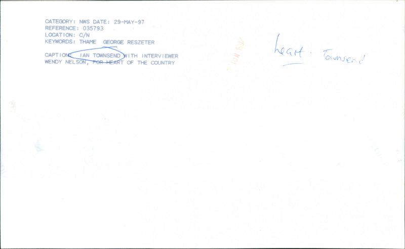 Ian Townsend - Vintage Photograph