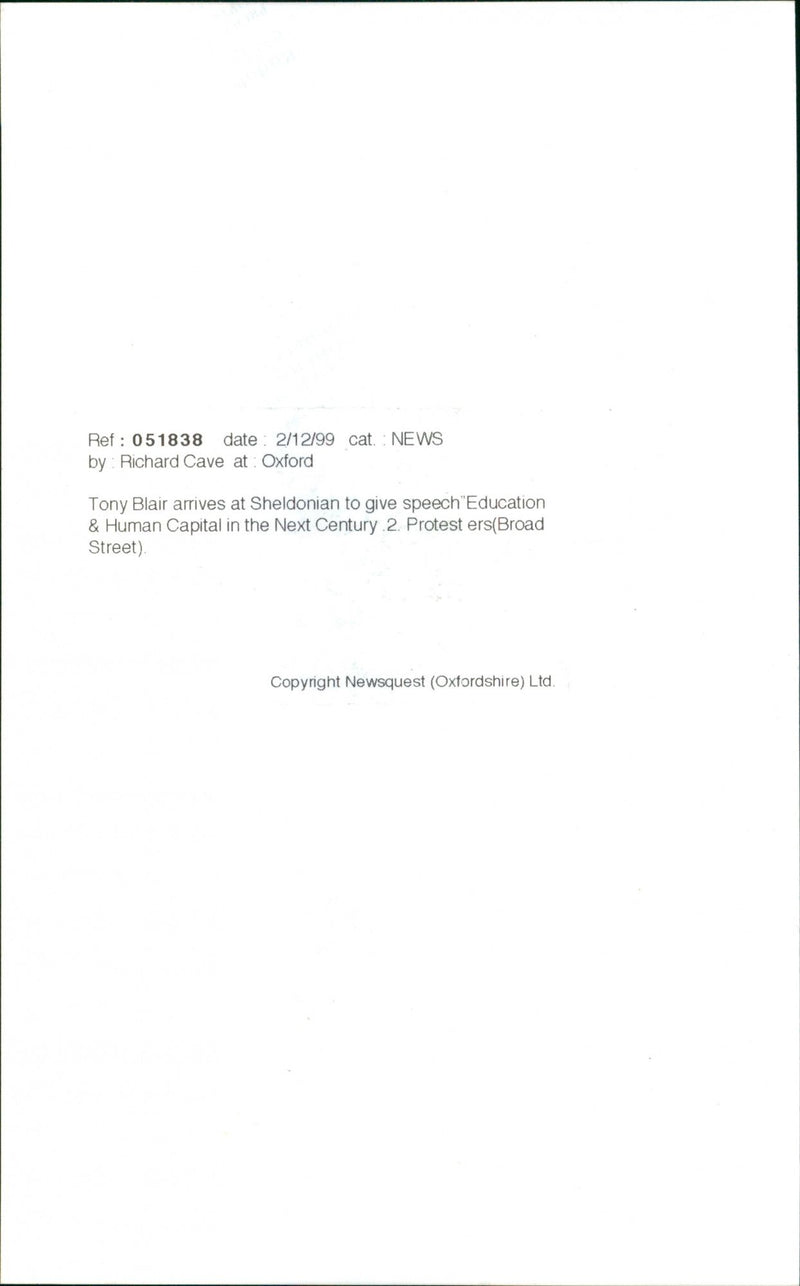 Tony Blair - Vintage Photograph