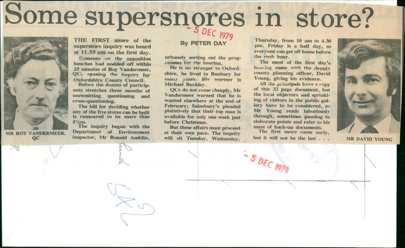 Mr Roy Vandermeer - Vintage Photograph