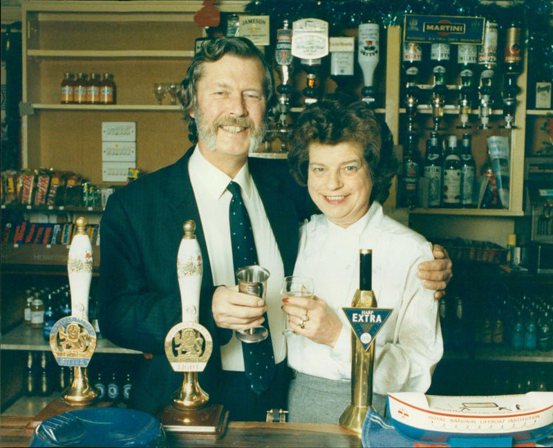 Peter Bromley and his wife Sheila - Vintage Photograph