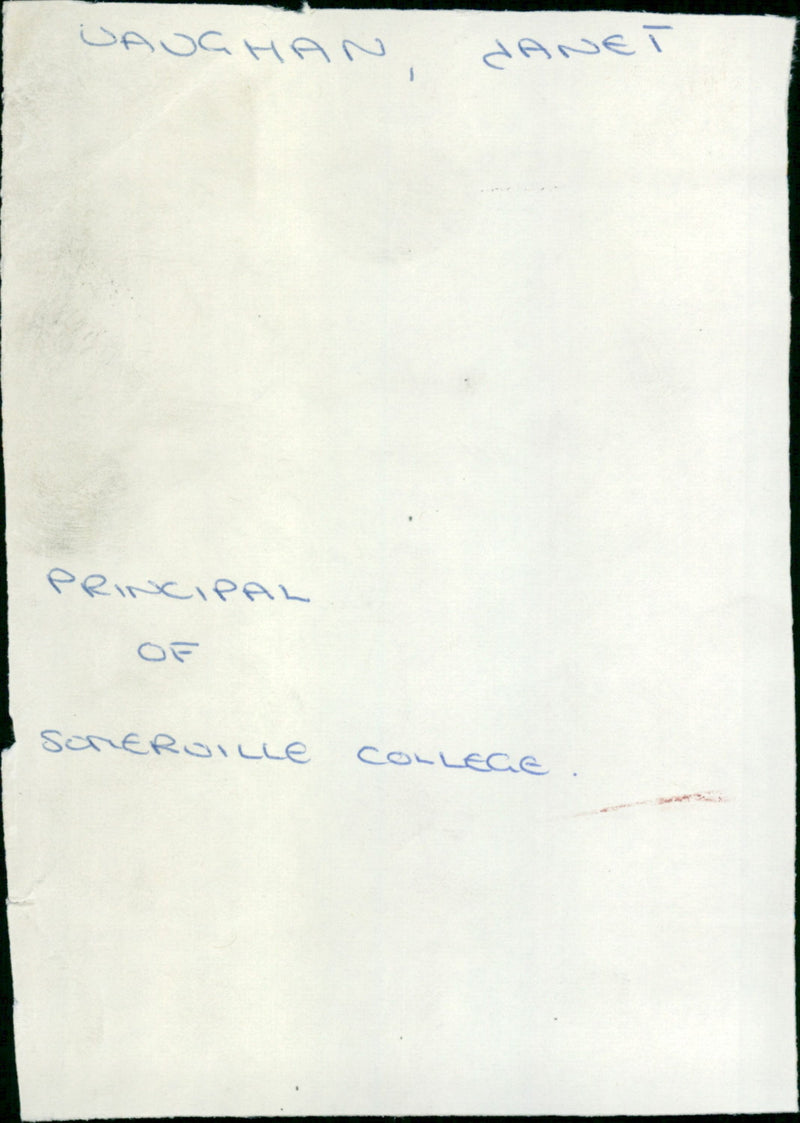 Vaughan Janet - Vintage Photograph