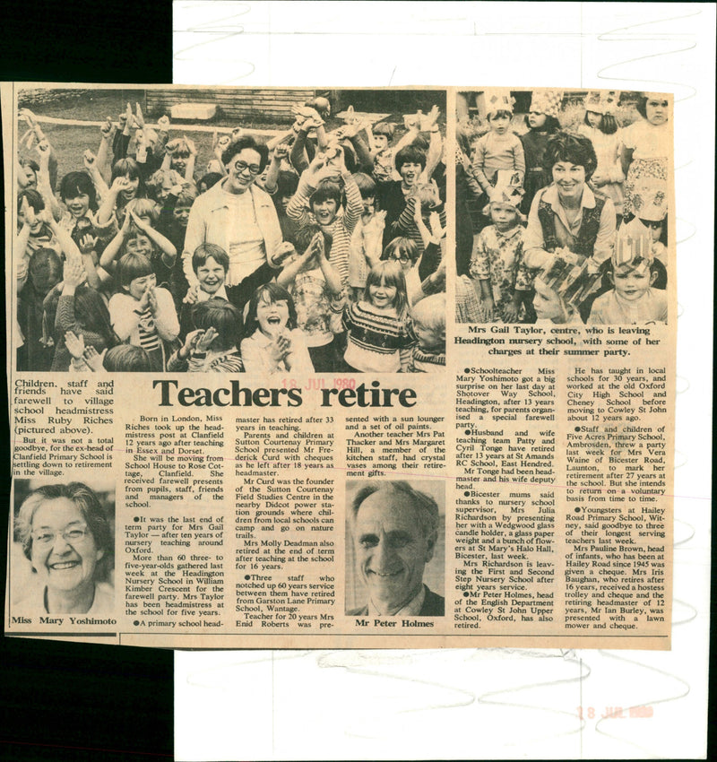 Teachers retire - Vintage Photograph