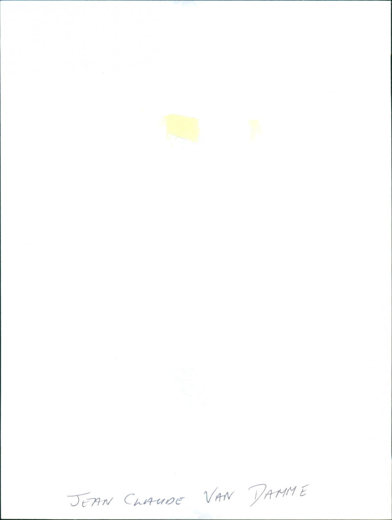 Jean-Claude Van Damme - Vintage Photograph