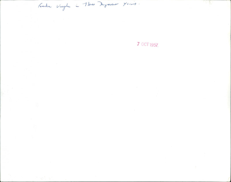 Frankie Vaughan - Vintage Photograph