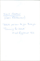 Mark Bristow - Vintage Photograph