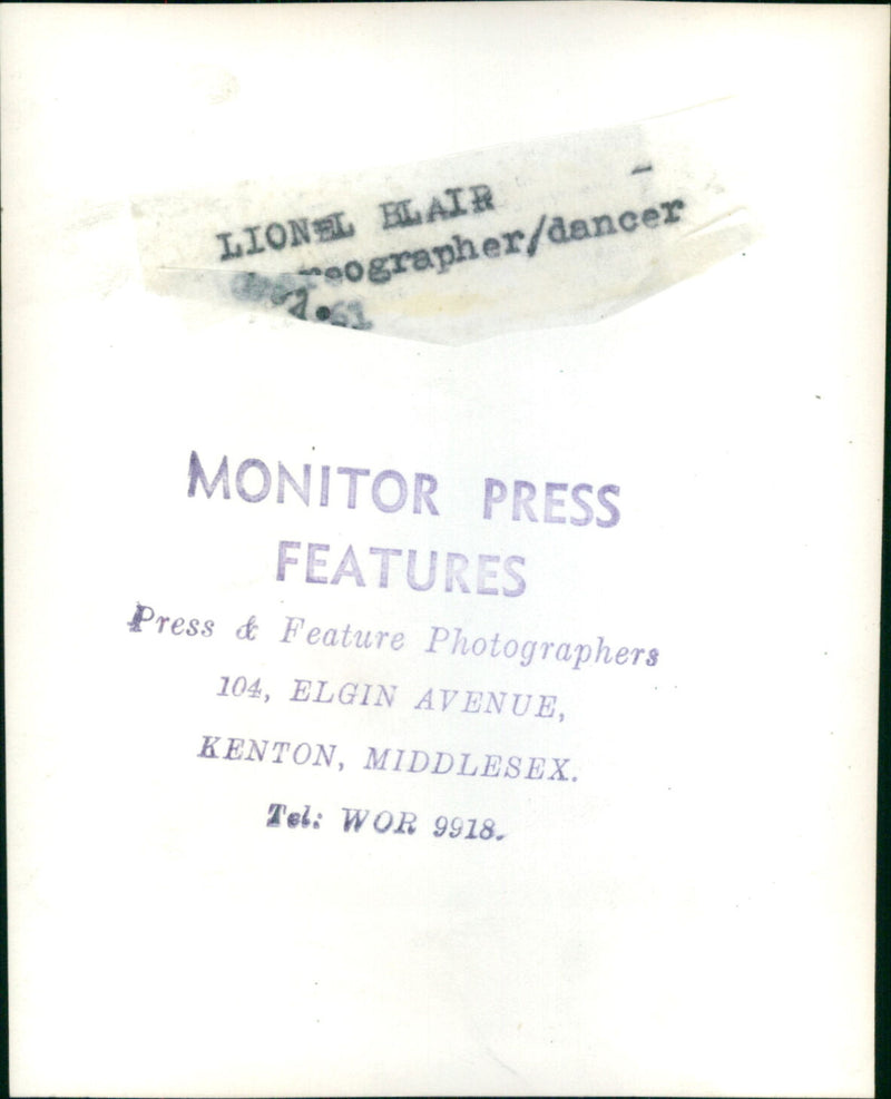 Lionel Blair - Vintage Photograph