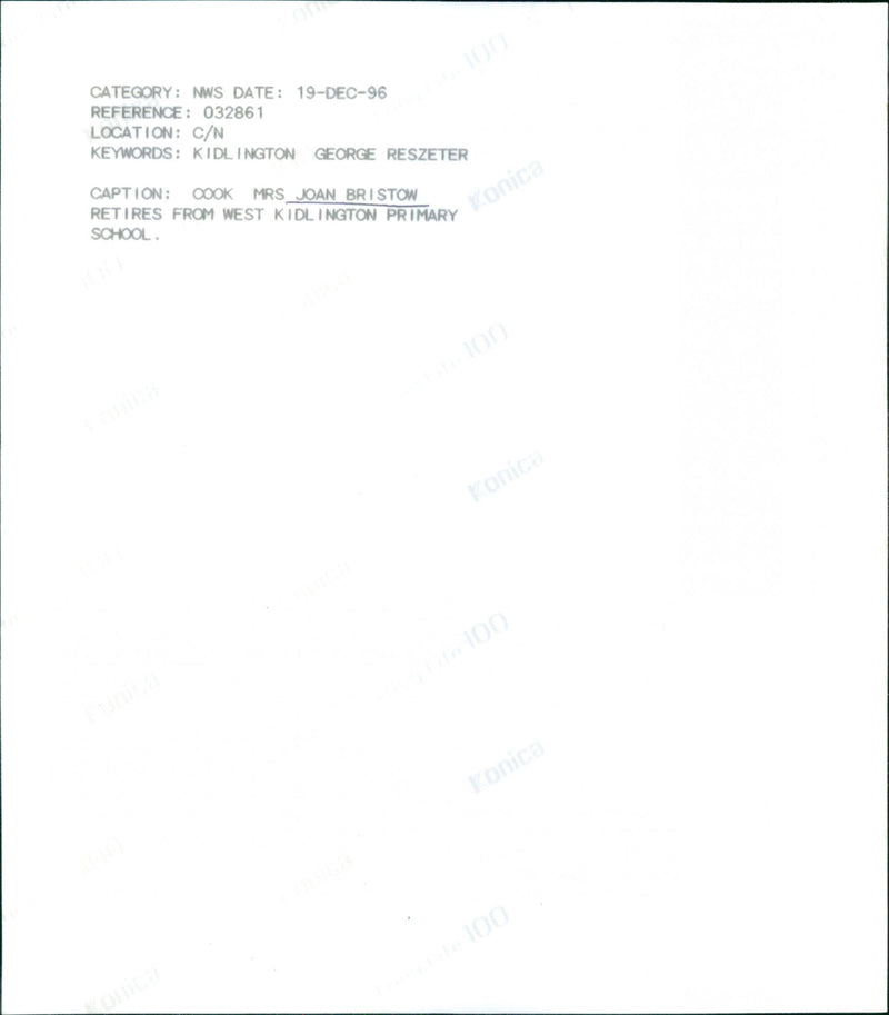 Joan Bristow - Vintage Photograph