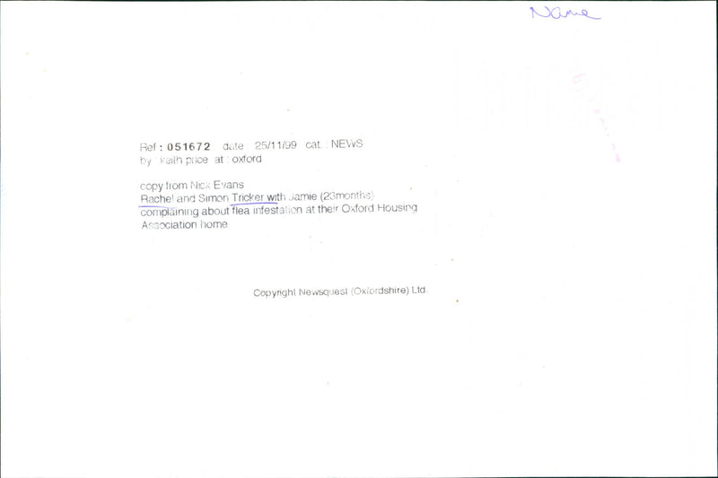 Rachel Tricker - Vintage Photograph