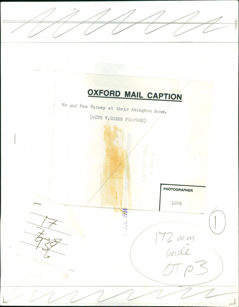 Peter and Rosemary Varney - Vintage Photograph