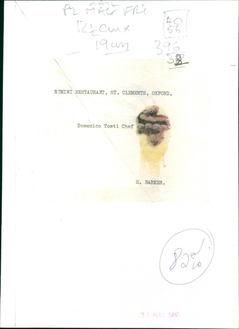 Domenico tosti chef - Vintage Photograph