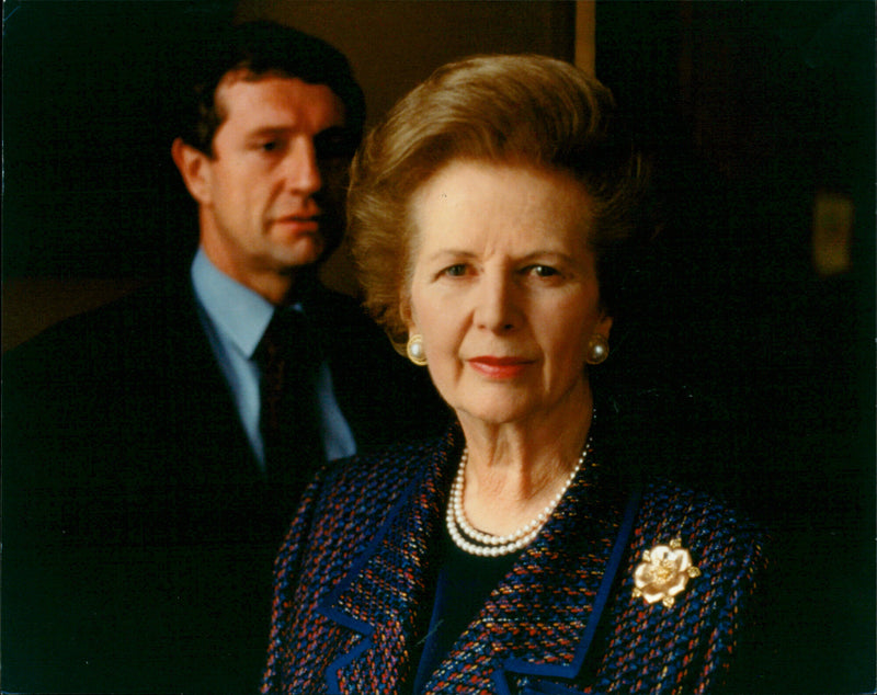 Barry Stevens & Margaret Thatcher - Vintage Photograph