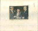 Lady Townsend, Mr. F. M. Walker, Mr. C.R. Fox - Vintage Photograph