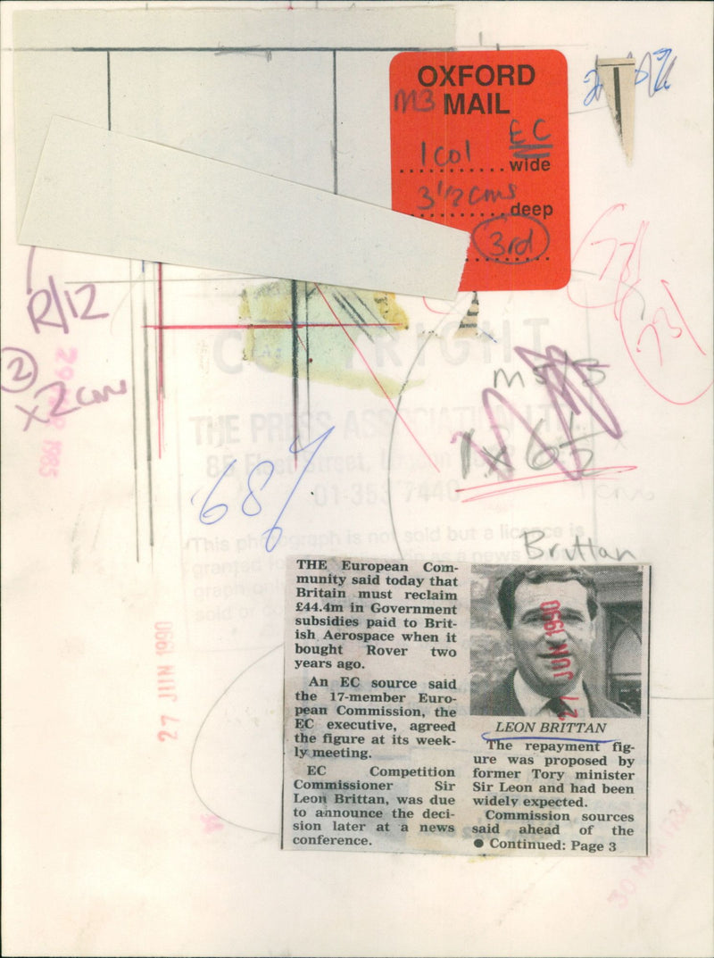 Leon Brittan - Vintage Photograph