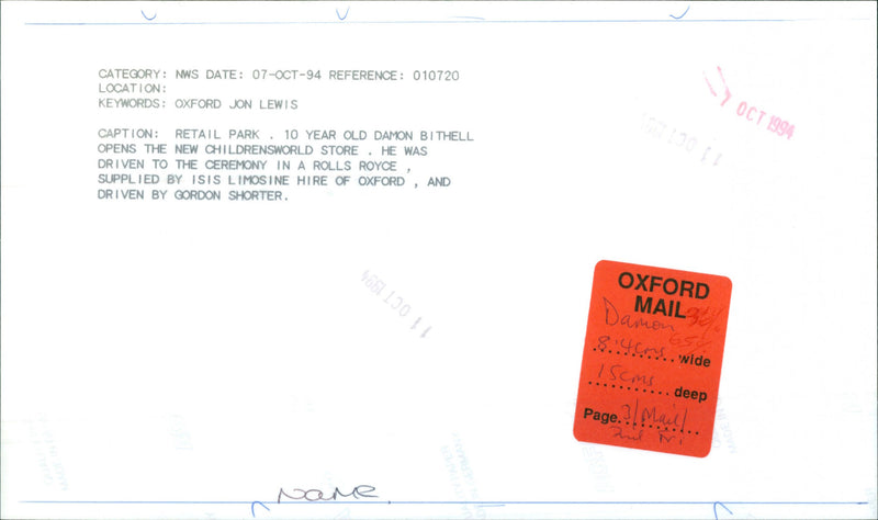 Damon Bithel - Vintage Photograph