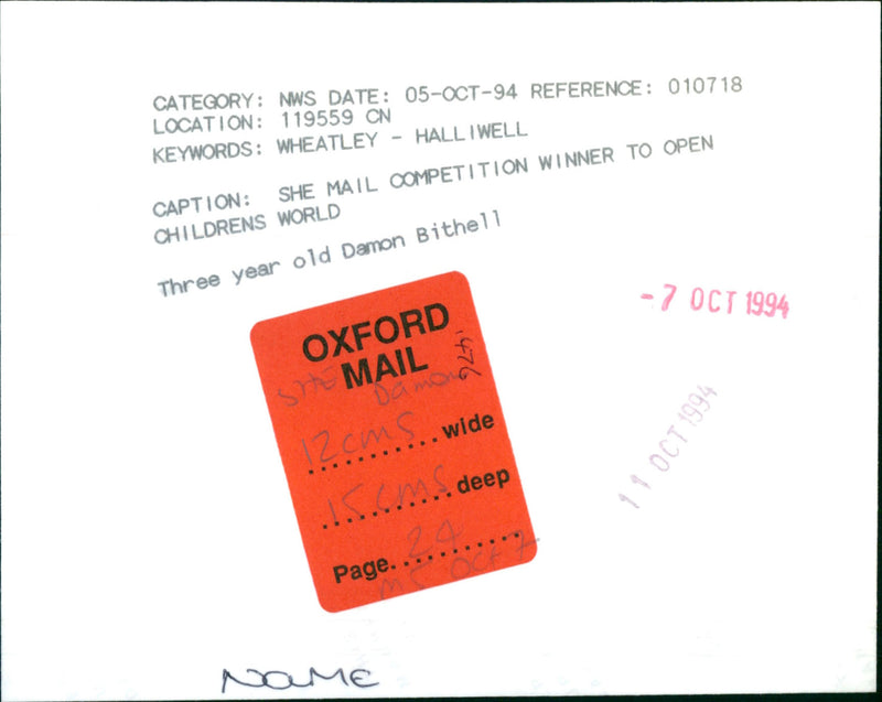 Damon Bithell - Vintage Photograph