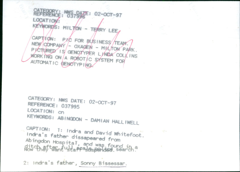 Sonny Bissessar - Vintage Photograph