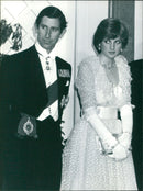 Lady Diana and the prince - Vintage Photograph