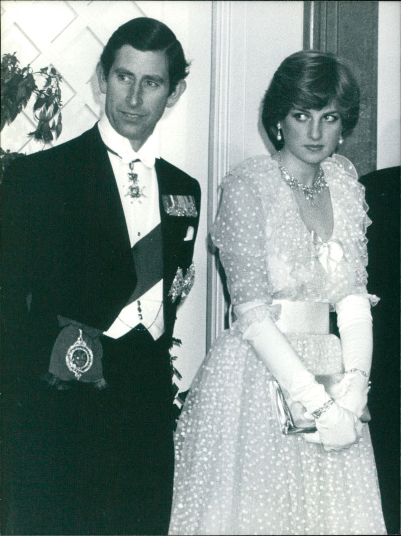 Lady Diana and the prince - Vintage Photograph