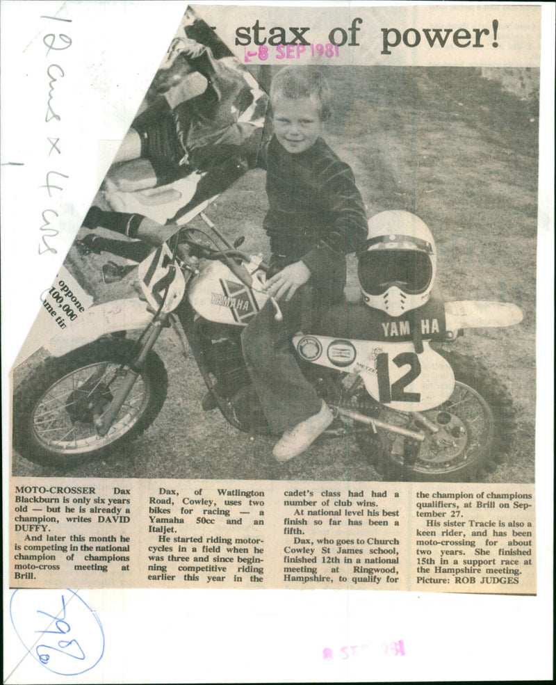 Dax Blackburn - Vintage Photograph