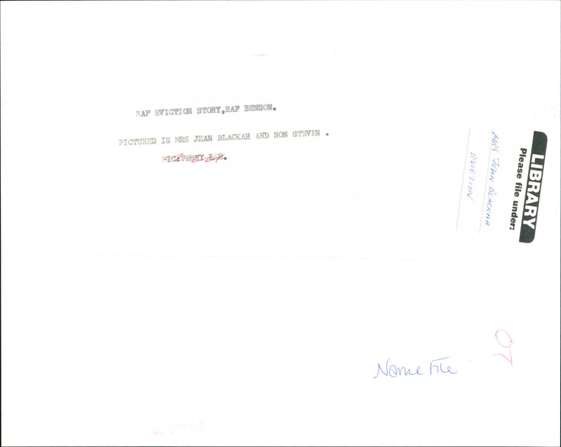 Jean blackah and son steven - Vintage Photograph