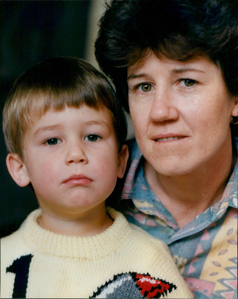 Jean blackah and son steven - Vintage Photograph
