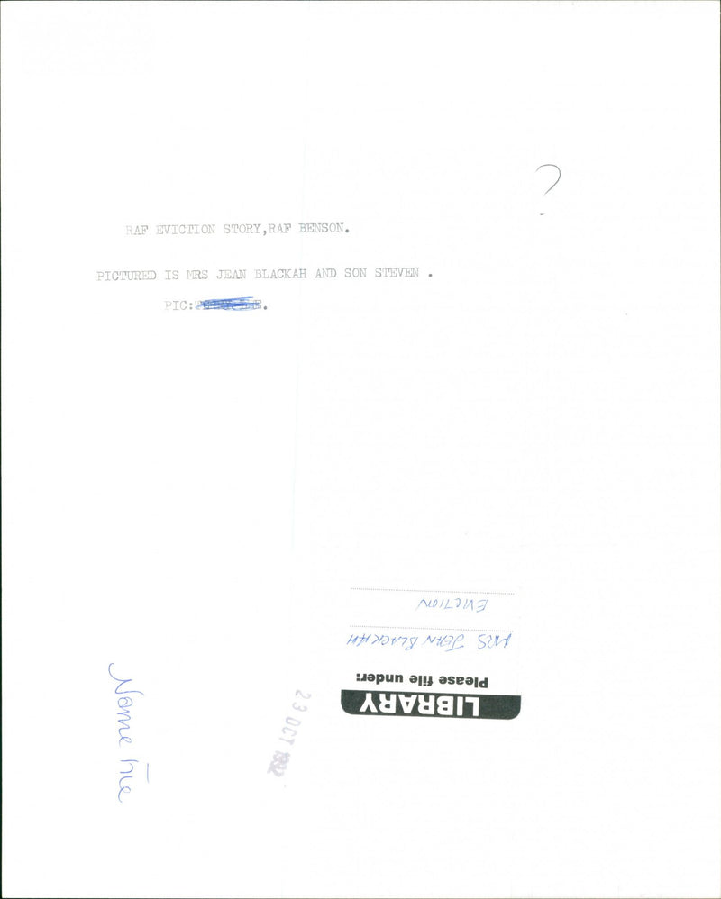 Jean Blackah and son steven - Vintage Photograph