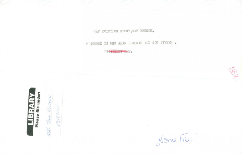 Jean Blackah and son steven - Vintage Photograph