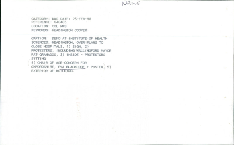 Eva Blacklock - Vintage Photograph