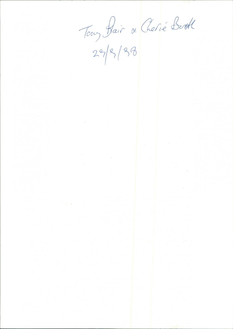 Tony Blair , Cherie Blair - Vintage Photograph