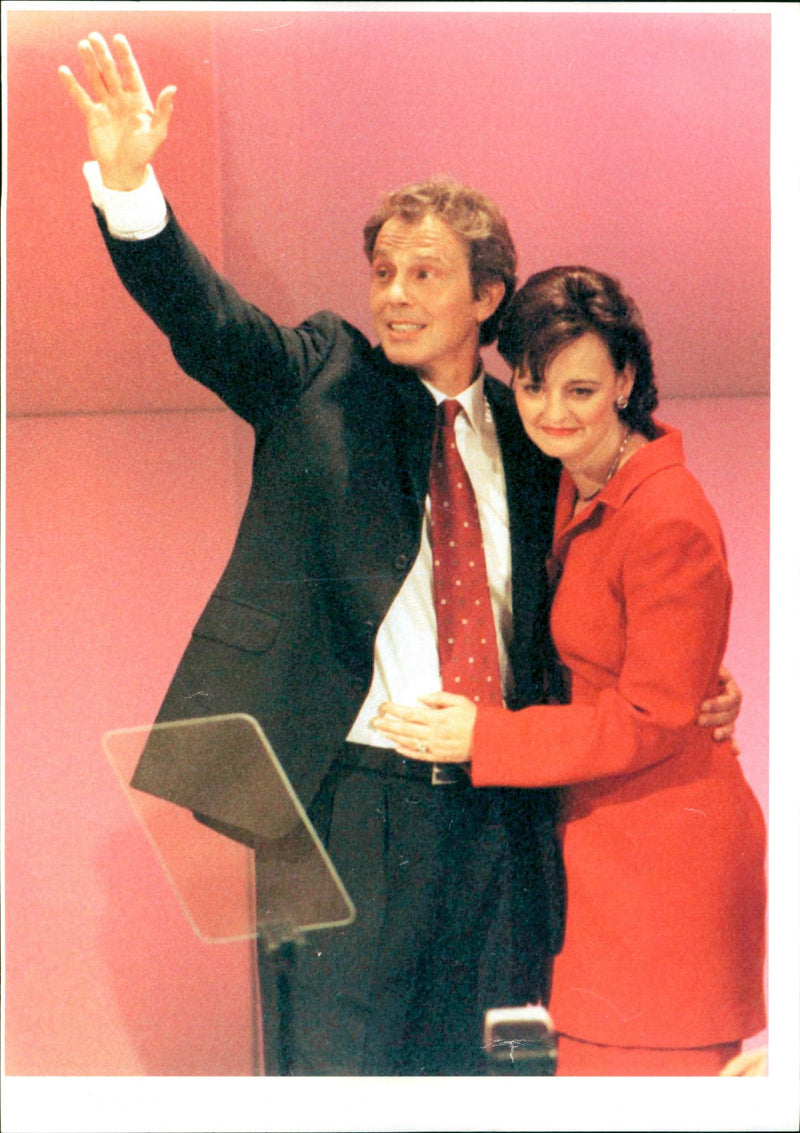 Tony Blair , Cherie Blair - Vintage Photograph