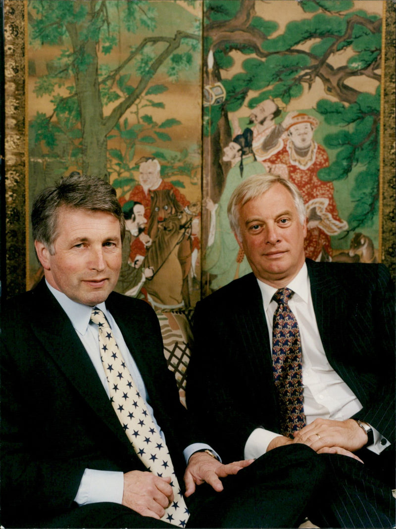 Jonathan Dimbleby, chris patten - Vintage Photograph