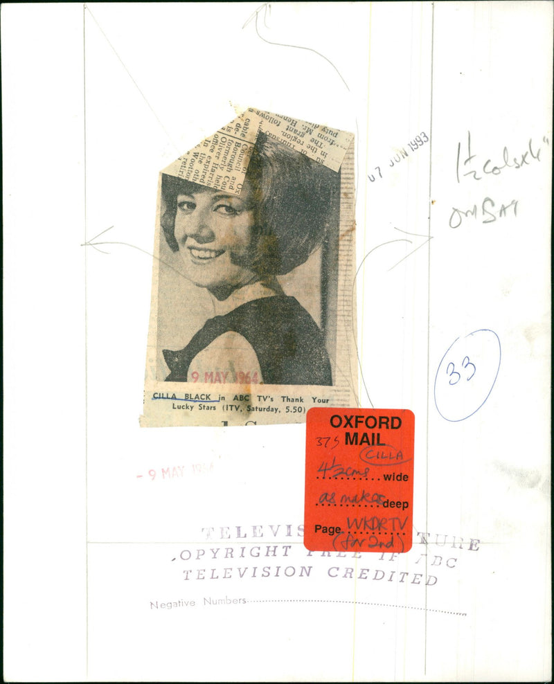 Cilla black - Vintage Photograph