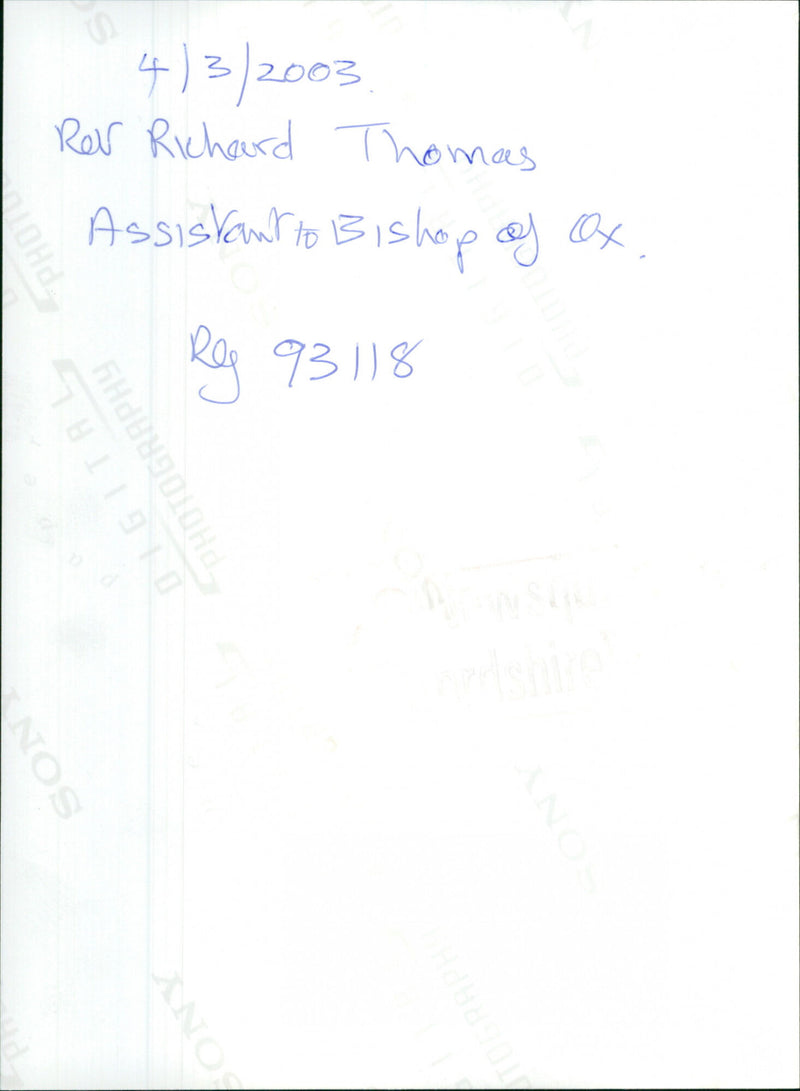 Richard Thomas - Vintage Photograph