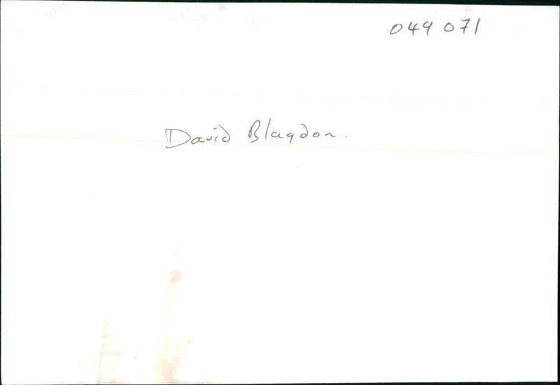 David blagdon - Vintage Photograph