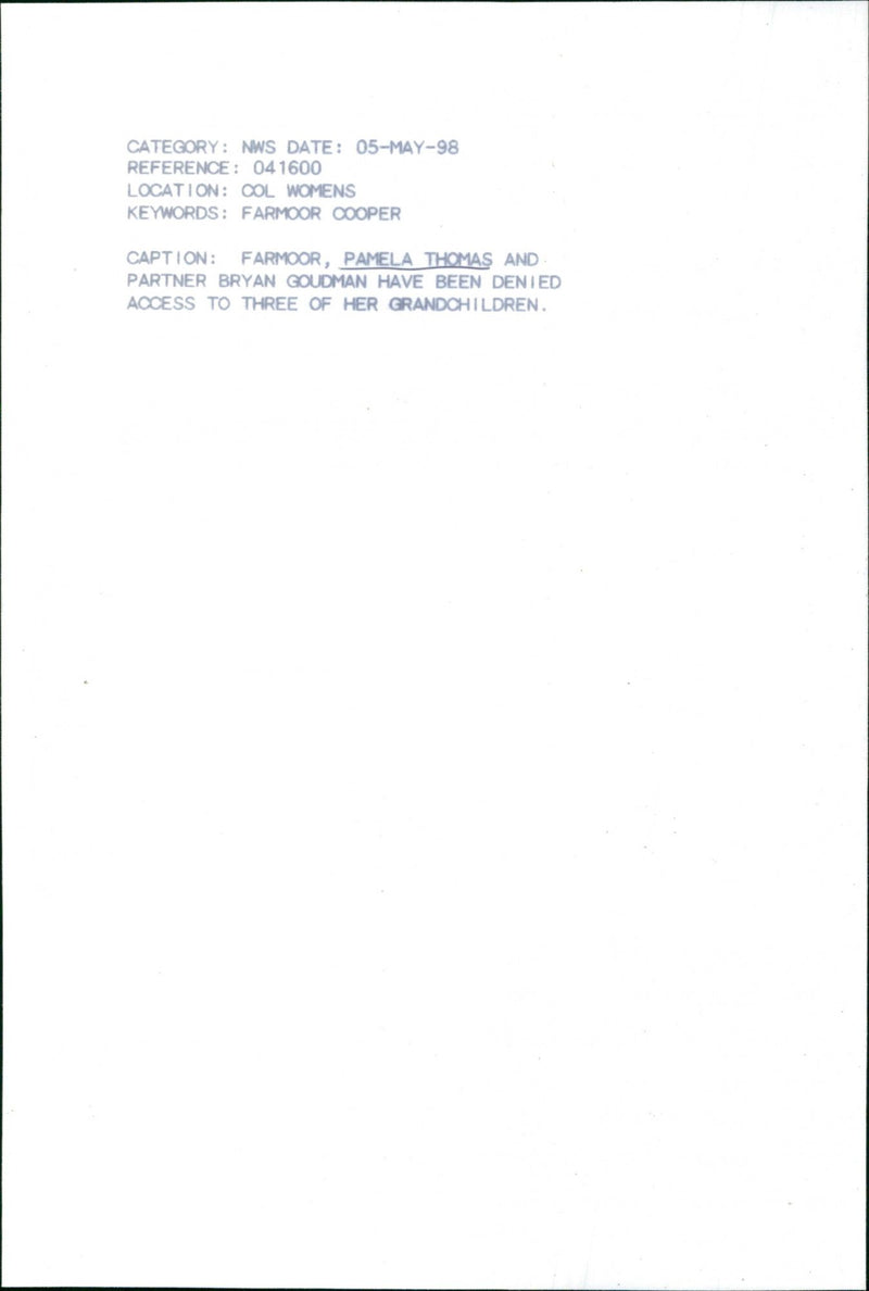 Pamela Thomas, Bryan goudman - Vintage Photograph