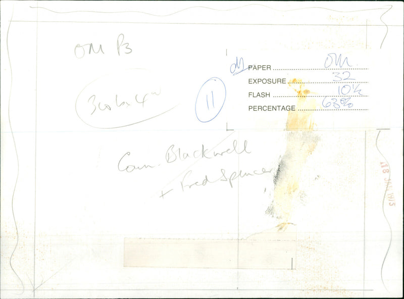 Coen Blackwell , Fred Spence - Vintage Photograph