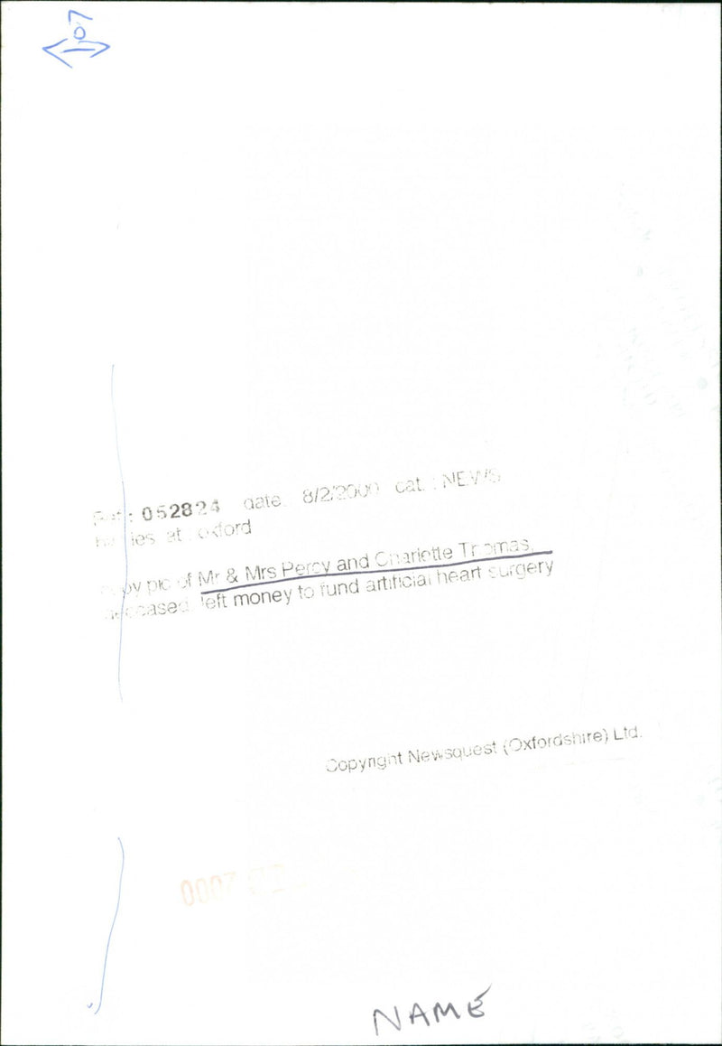 Mr and Mrs Percy and Charlette Thomas - Vintage Photograph