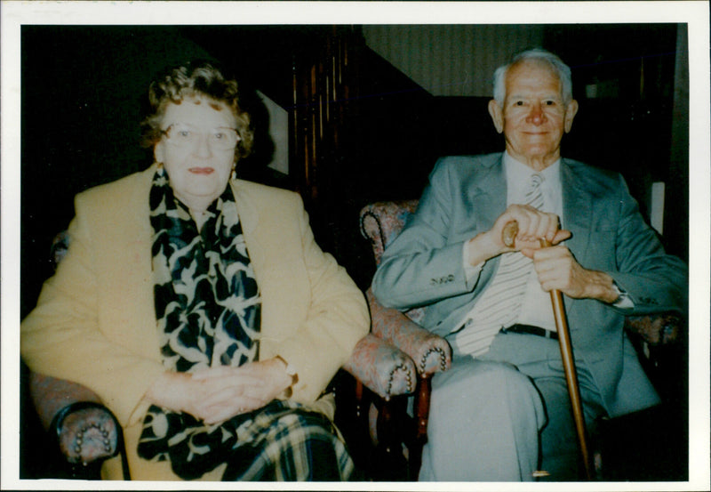 Mr and Mrs Percy and Charlette Thomas - Vintage Photograph