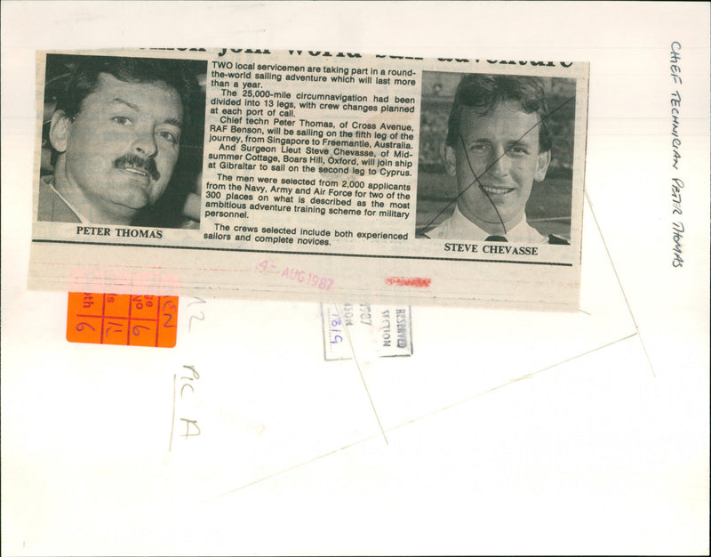 Peter Thomas, Steve Chevasse - Vintage Photograph