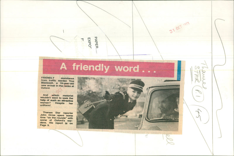 Tina Blackwell - Vintage Photograph