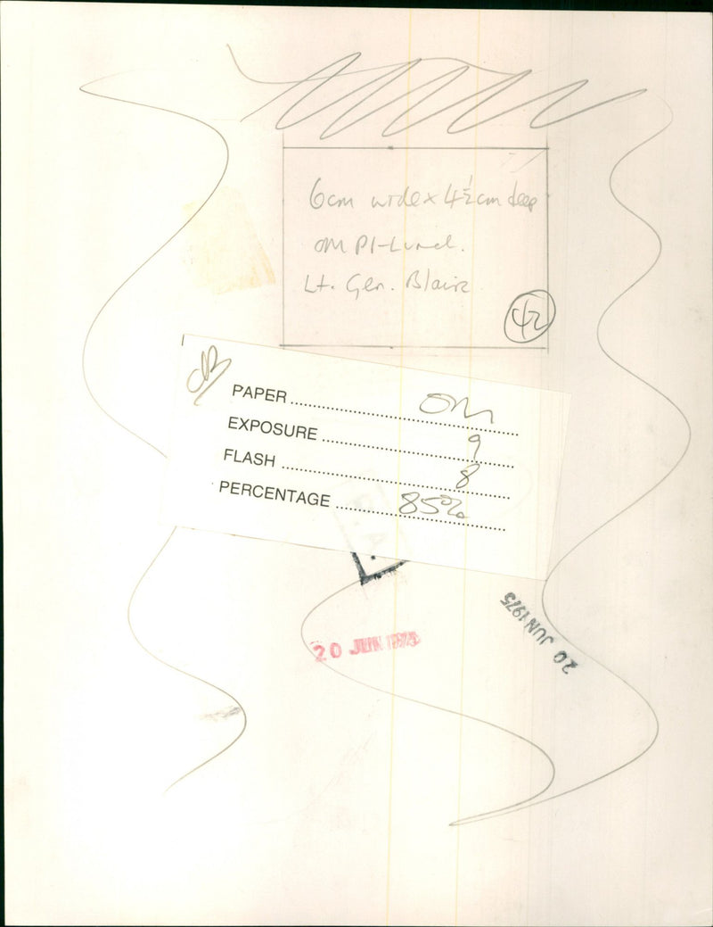 Lt Gen Blair - Vintage Photograph