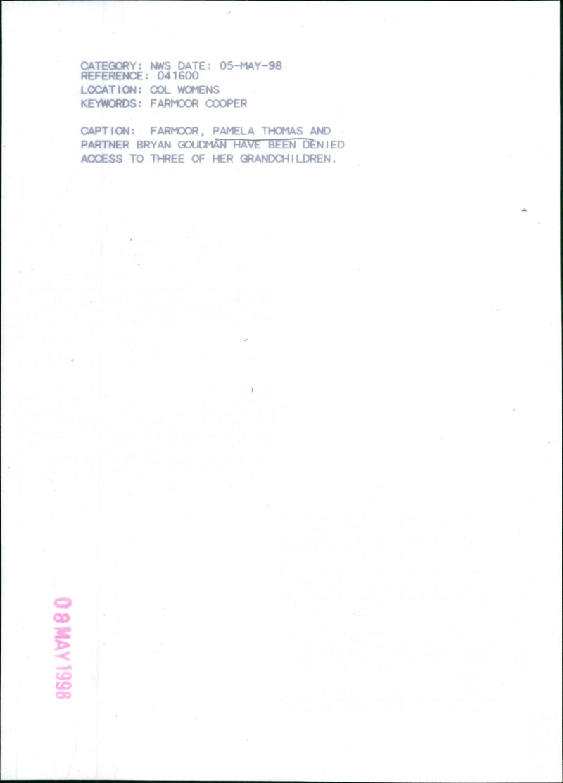 Pamela Thomas, Bryan Goudman - Vintage Photograph