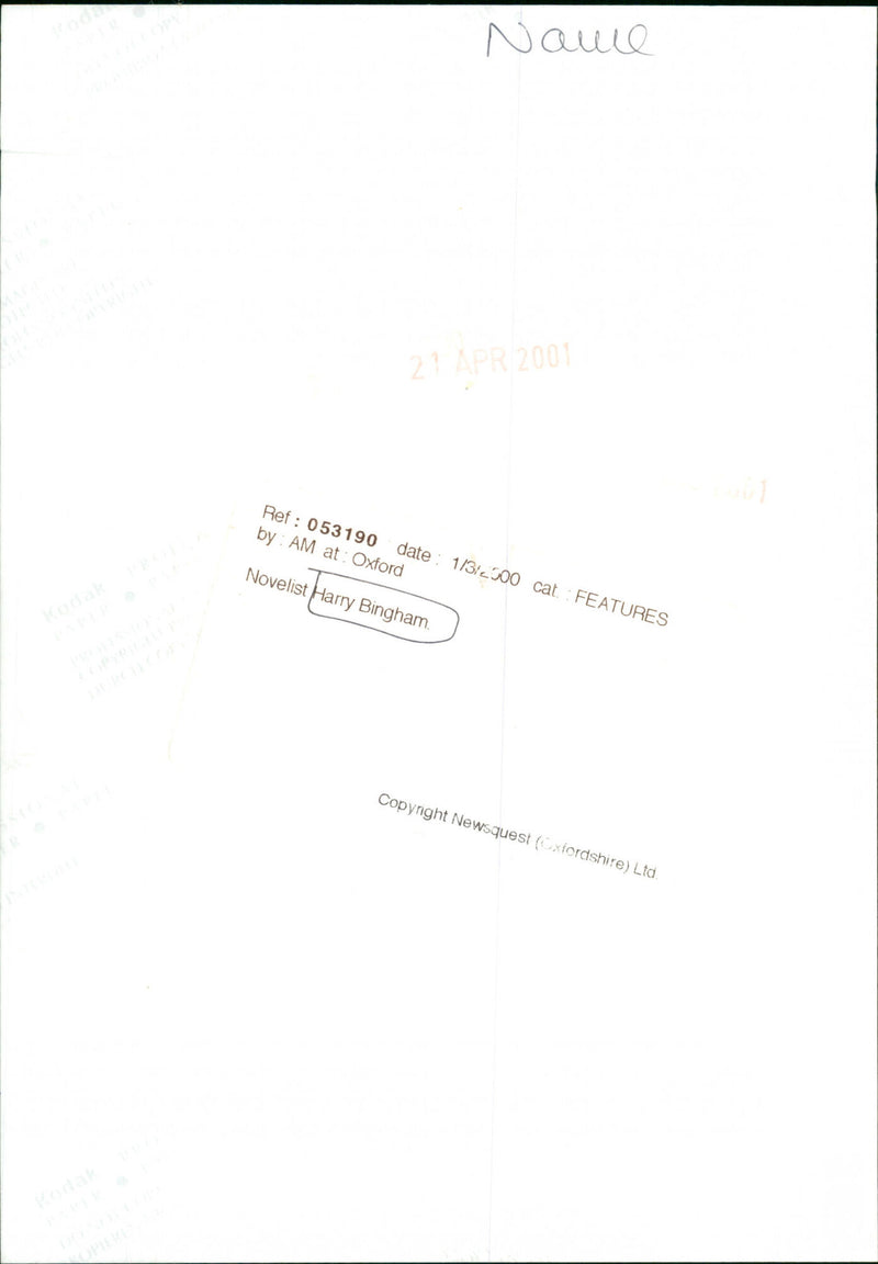 Harry Bingham - Vintage Photograph