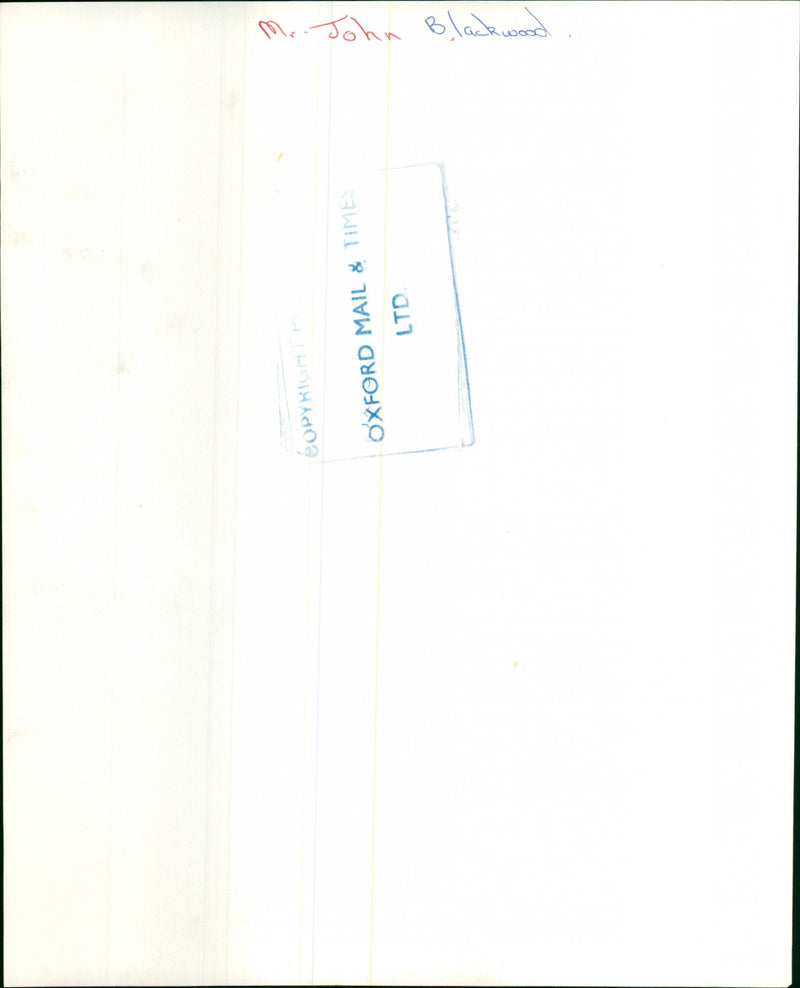 Mr John Blackwood - Vintage Photograph